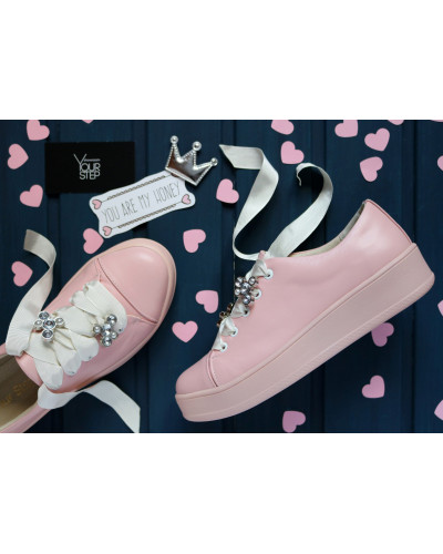 Кеди із натуральної шкіри Арт. 33-1/143-3689