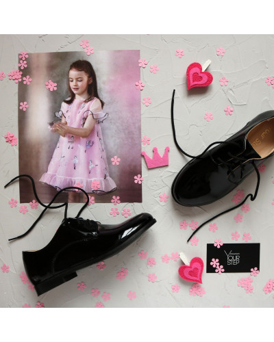 Туфли из черной лаковой кожи Арт. 100-1 ДОП*