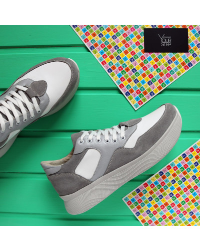 Кросівки сірого кольору Арт. Om-1