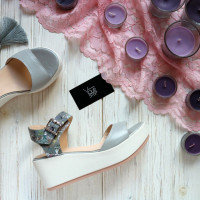 Босоніжки сірого кольору Арт. 352-2