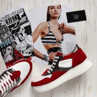 Кросівки з червоної замші Арт. Om-1 ДОП*