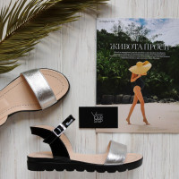 Босоніжки з срібною вставкою Арт. 10-5