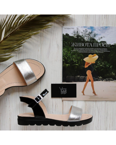 Босоніжки з срібною вставкою Арт. 10-5