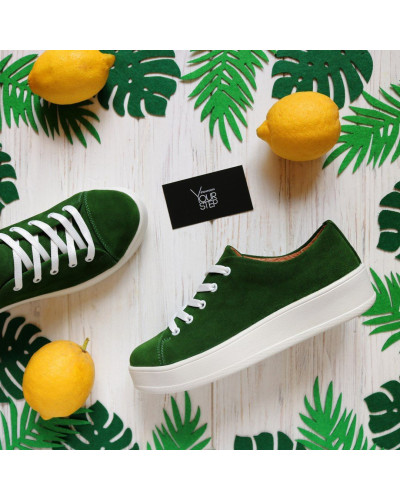 Кеди із натуральної замші Арт. 33-1/143