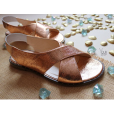 Сандали из кожи с золотым напылением Арт. 10-17Lib