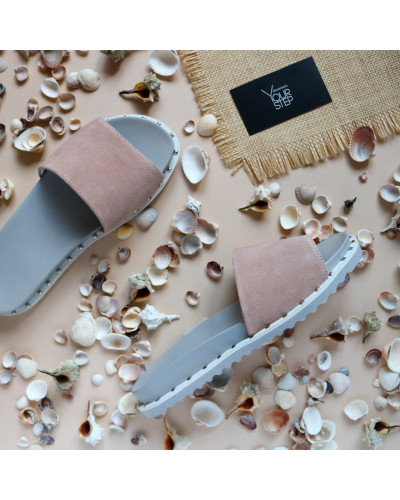 Замшеві шльопанці Арт. 10-9/125