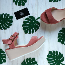 Босоніжки з замші на високій підошві Арт. 352-2