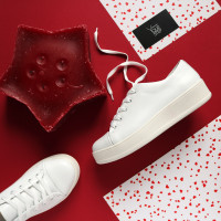 Кеди із білої шкіри Арт. 33-1/143