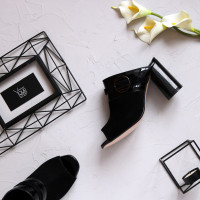 Мюлі чорного кольору Арт. 853-4/45