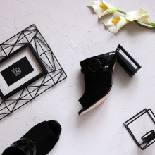 Мюлі чорного кольору Арт. 853-4/45