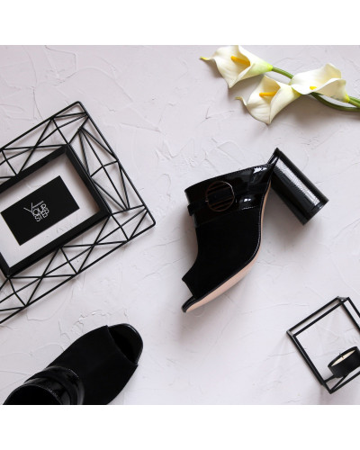 Мюлі чорного кольору Арт. 853-4/45