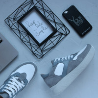 Кросівки сірого кольору Арт. Om-1 ДОП*