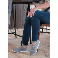 Кеды из серой замши Арт. 05-1(Am4)