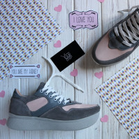 Кросівки сірого кольору Арт. Om-1 ДОП*