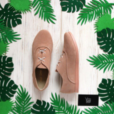 Кеды из замши цвета персик Арт. 05-1(Am4)