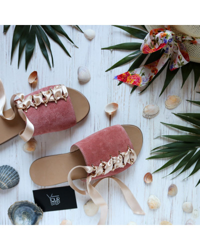 Замшеві шльопанці Арт. 10-16/112-0015