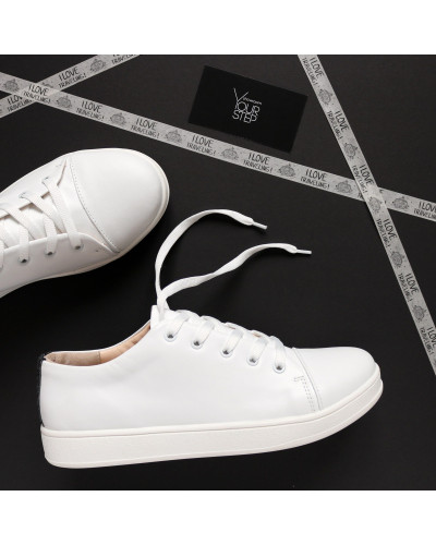 Білі шкіряні кеди Арт. Em-1