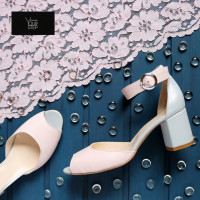 Шкіряні босоніжки на підборах Арт. 605-5/45Ок