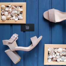 Босоніжки з бежевого велюру Арт. 853-2/48Ok