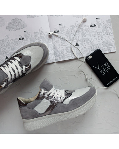 Кросівки сірого кольору Арт. Om-1