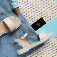 Босоніжки бежевого кольору Арт. 10-5/144