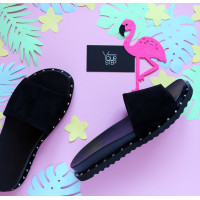 Шльопанці чорного кольору Арт. 10-9/125