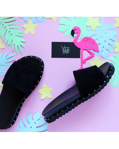 Шльопанці чорного кольору Арт. 10-9/125