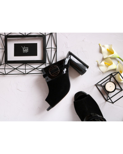 Мюлі чорного кольору Арт. 853-4/45