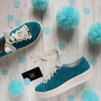 Кеди із натуральної замші Арт. 33-1/143-0015