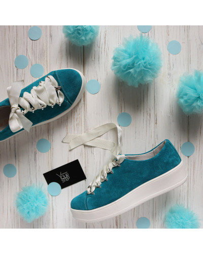 Кеди із натуральної замші Арт. 33-1/143-0015