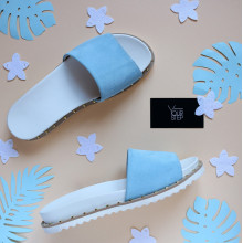 Шльопанці блакитного кольору Арт. 10-9/125