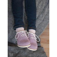 Кеды из лиловой замши Арт. 100-1Kr ДОП*