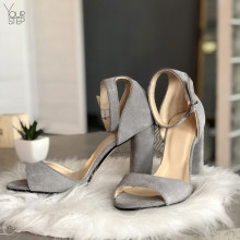 Босоніжки сірого кольору Арт. 95-11/24Ок