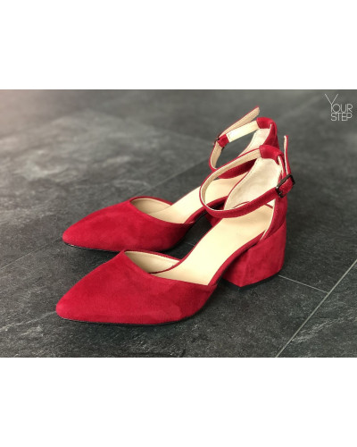 Босоніжки на підборах з гострим носом Арт. 657-4/w324Ок