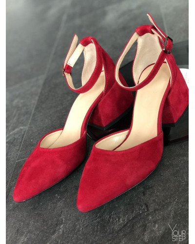 Босоніжки на підборах з гострим носом Арт. 657-4/w324Ок