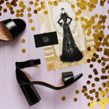 Лакові босоніжки на підборах Арт. 853-3/48Ок