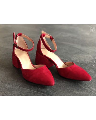 Босоніжки на підборах з гострим носом Арт. 657-4/w324Ок