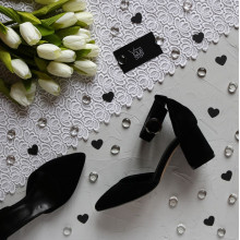 Босоніжки з чорної замші Арт. 657-4(2)/47Ок