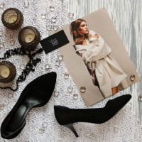 Туфлі-човники з чорної замші Арт. 657-2/36