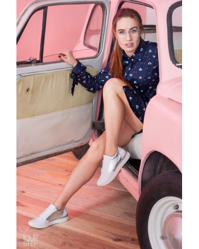 Кросівки із білої шкіри Арт. Om-2/151