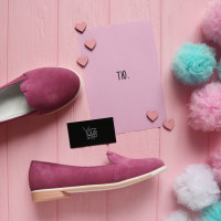 Сліпери із рожевої замші Арт. 05-3К(Mr8)