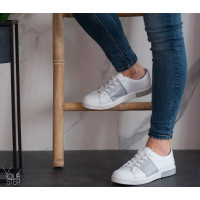 Кеди із білої шкіри Арт. Т-2(Ls7)