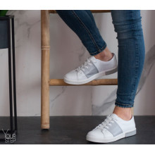 Кеди із білої шкіри Арт. Т-2(Ls7)