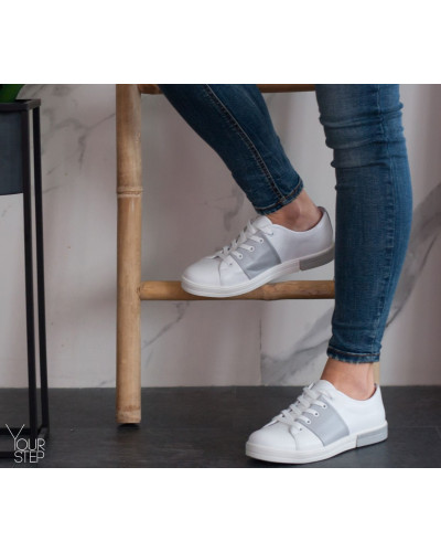 Кеди із білої шкіри Арт. Т-2(Ls7)