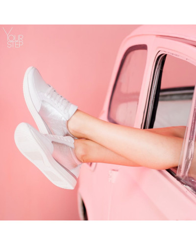 Кросівки із білої шкіри Арт. Om-2/151