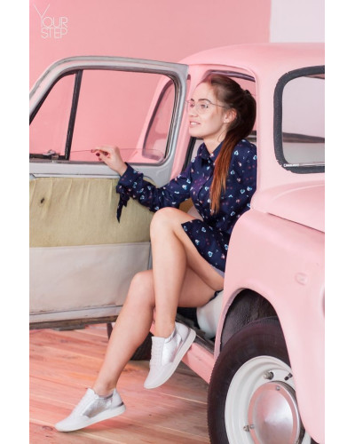 Кросівки із білої шкіри Арт. Om-2/151