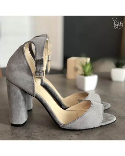 Босоніжки сірого кольору Арт. 95-11/24Ок