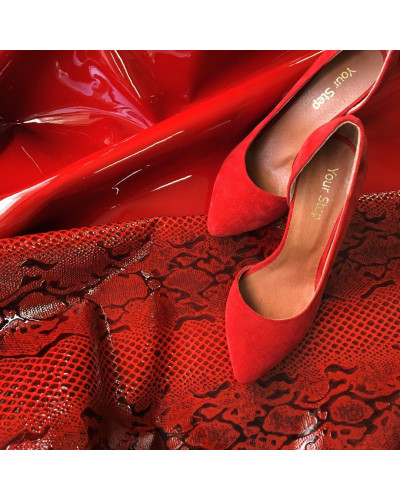 Туфлі-човники червоного кольору Арт. 35-5