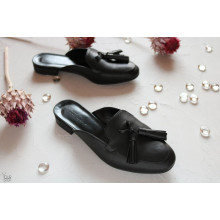 Мюлі із чорної шкіри Арт. 156-2Hil