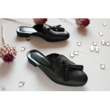 Мюлі із чорної шкіри Арт. 156-2Hil